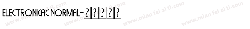 ElectronicaC Normal字体转换